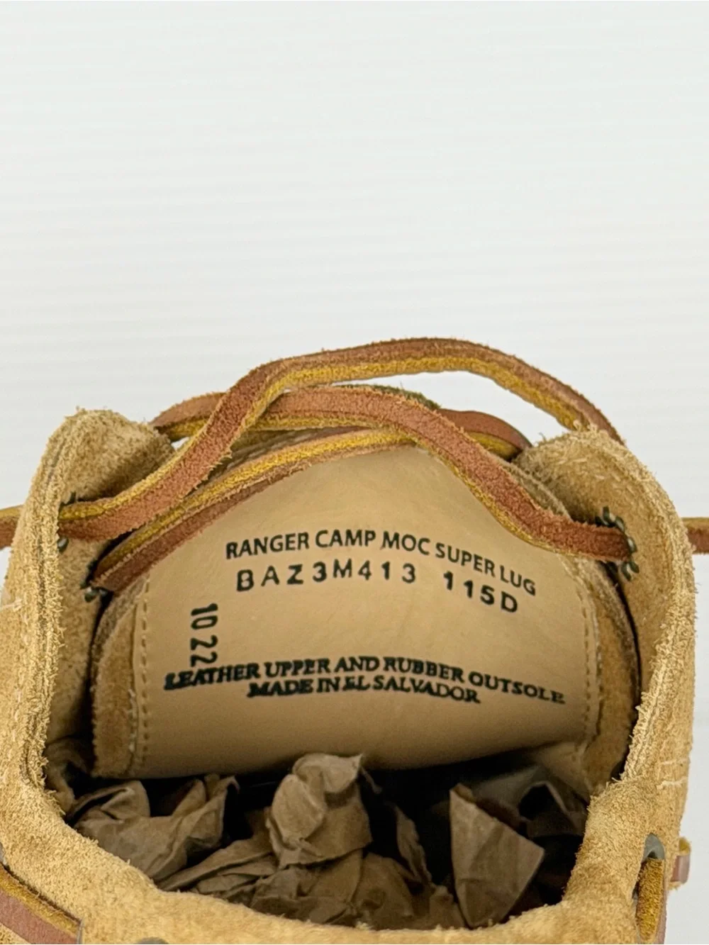G.H. Bass Ranger Camp Moc Super Lug Tan Suede Boat Shoes Men’s 11.5 D